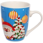 Кружка керамическая 350мл «Встреча с праздником», микс рисунков