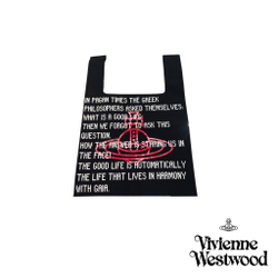 VIVIENNE WESTWOOD СУМКА ШОППЕР ЧЕРНАЯ С ЛОГОТИПОМ БРЕНДА