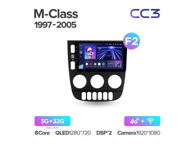 Магнитола Teyes CC3 3-32 Mercedes-Benz M-Class I W163 ML 1997 — 2005 9.0"