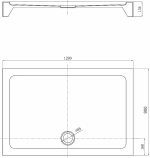 Душевой поддон Black&White STELLAR WIND EASY PLUMB RS-0912H 90x120