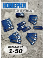 Номерки для ключей 2х5см