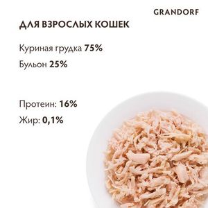 Консервы Grandorf для кошек с куриной грудкой