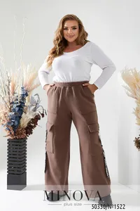 Брюки 1522-Мокко Minova