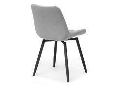 Стул на металлокаркасе Баодин К крутящийся светло-серый / черный