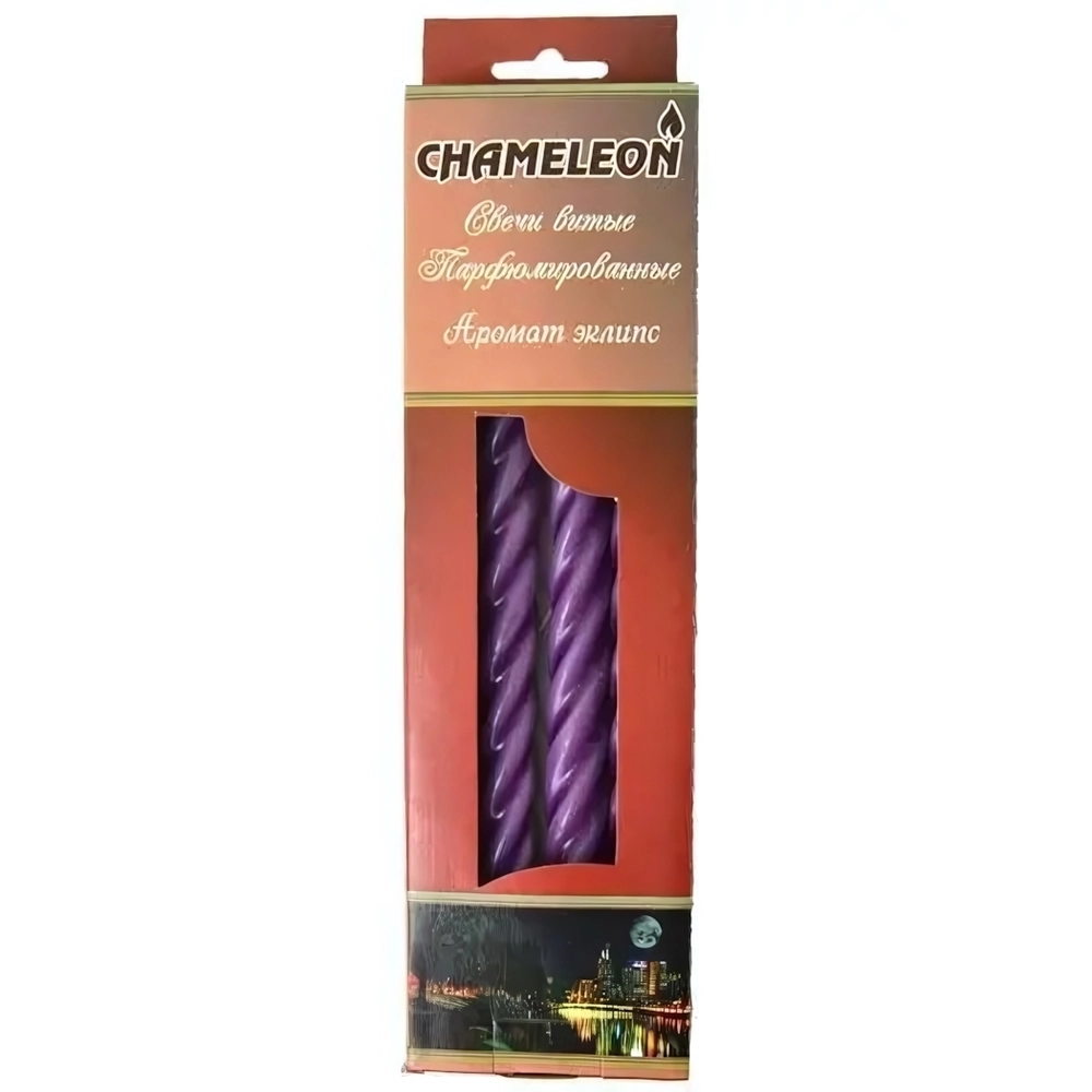 Свеча витая крупный виток (4 шт.) Французская ваниль