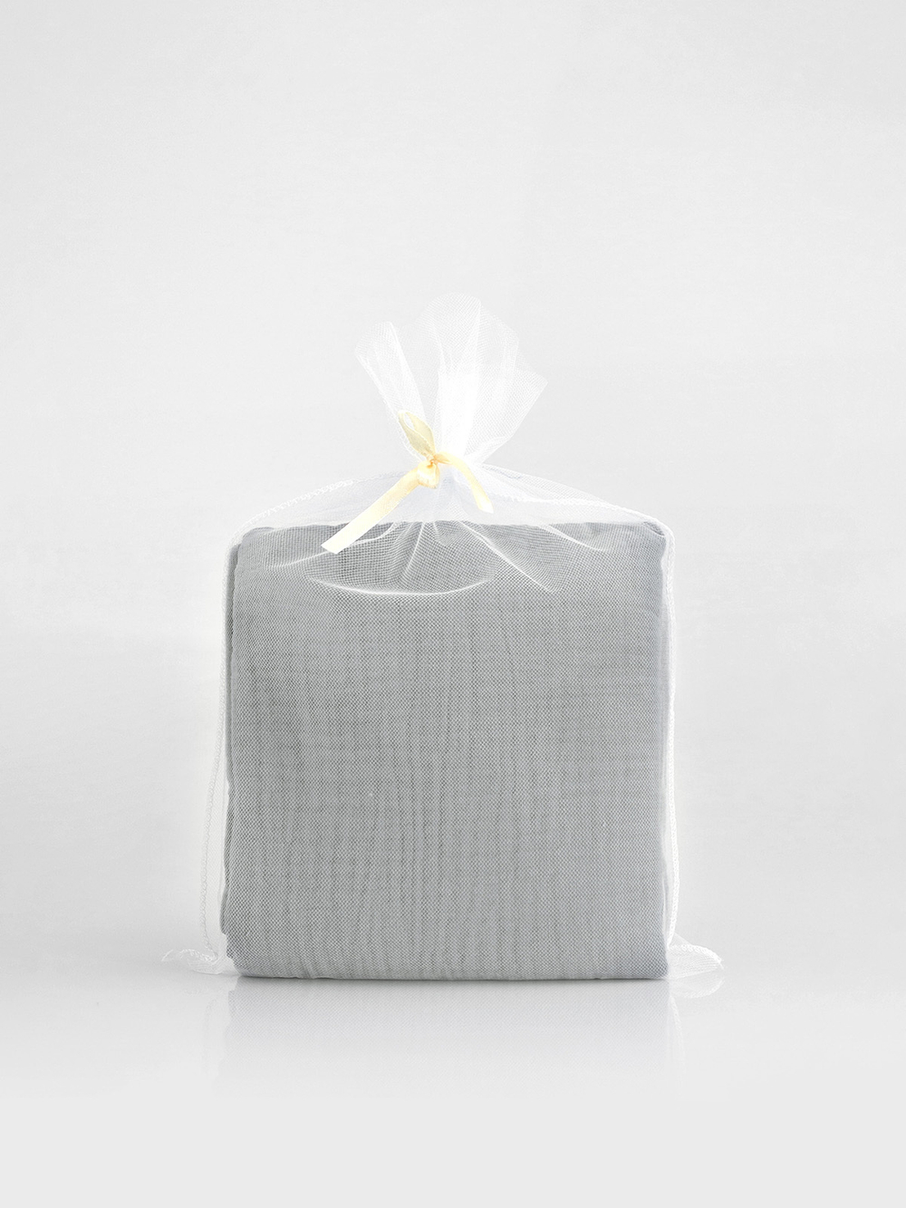 Плед-пелёнка Mjölk Storm Grey из муслинового хлопка