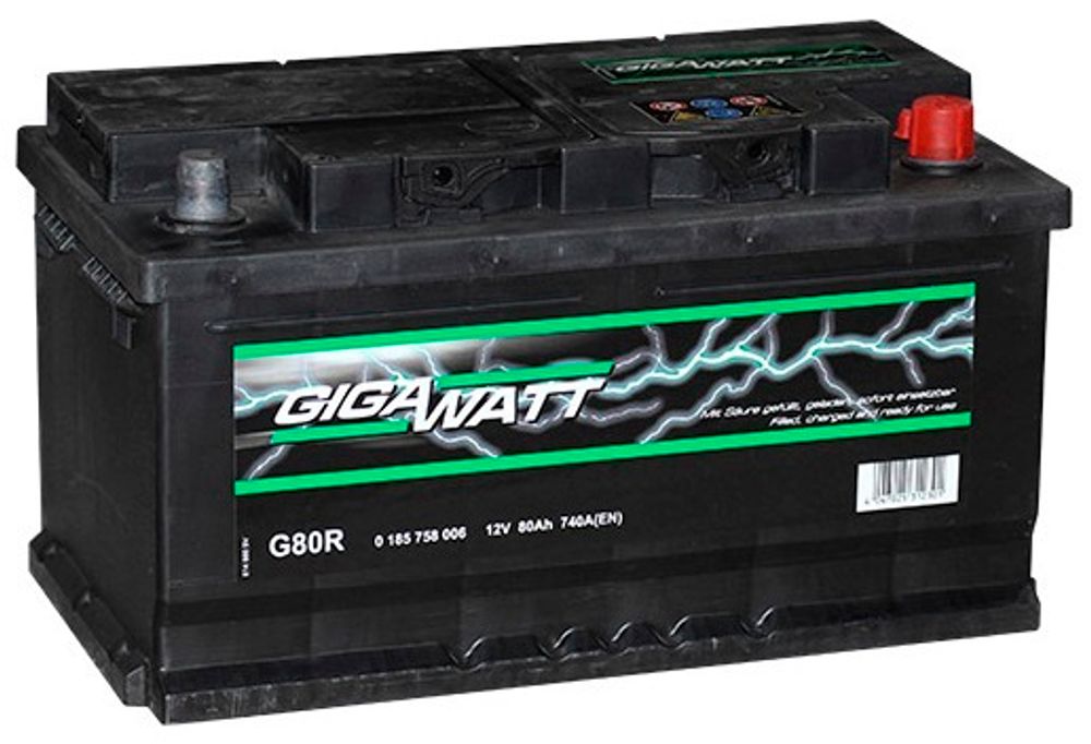 GIGAWATT 6CT- 80 аккумулятор