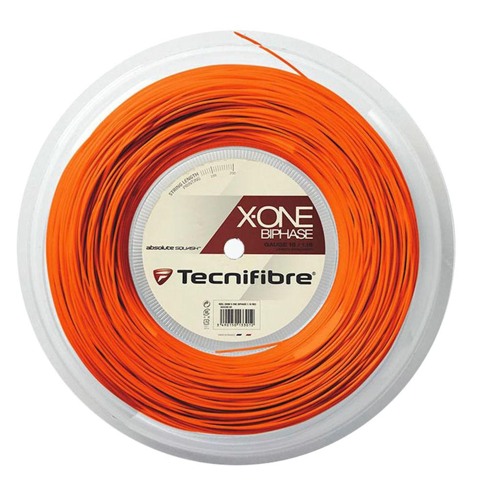 Струнгы для сквоша Tecnifibre X-One Biphase (200 m) - orange