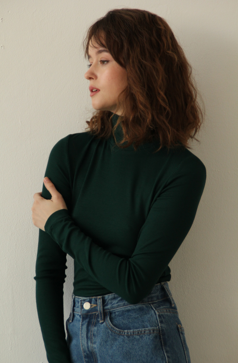 Лонгслив-водолазка женский