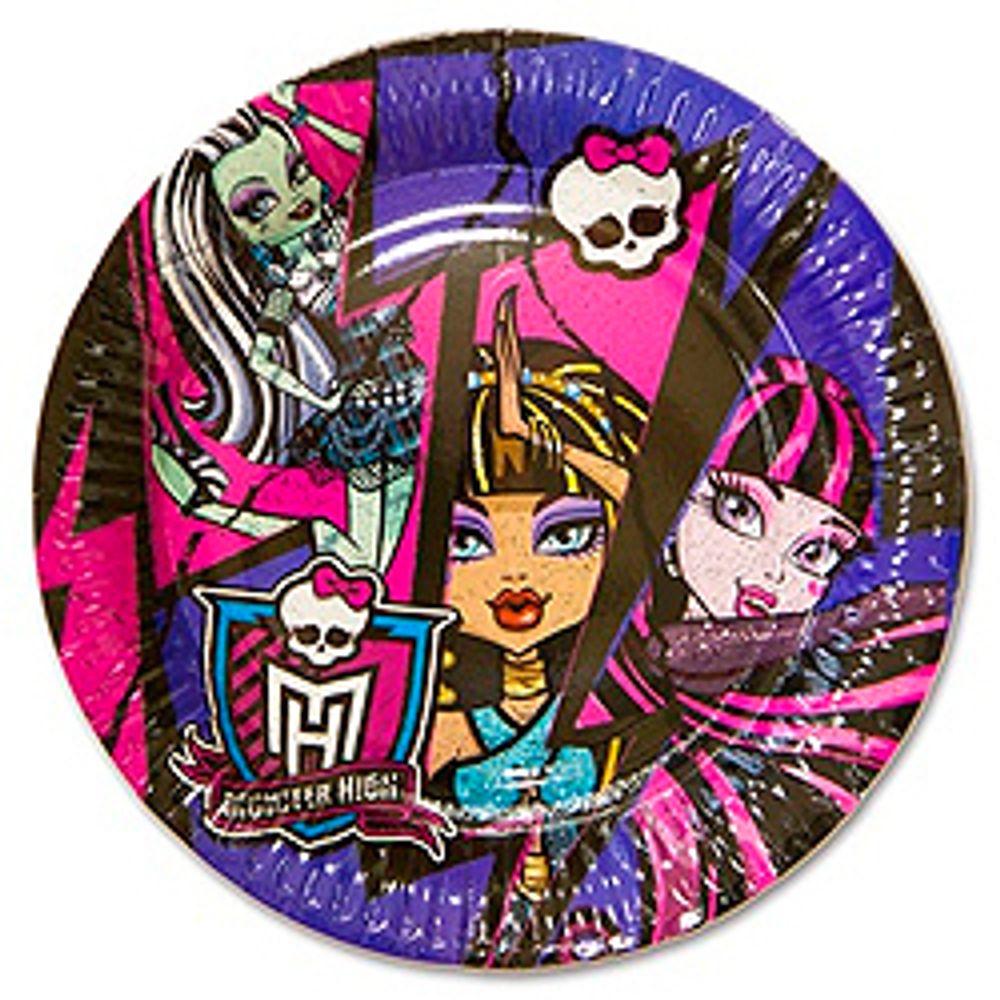 Тарелка-Monster-High-23см-8шт