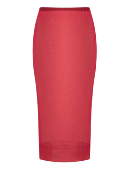 Юбка миди из двойной сетки