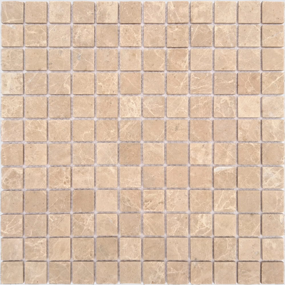 Мозаика LeeDo Caramelle: Pietrine - Emperador Light матовая 29,8x29,8x0,4 см (чип 23x23x4 мм)