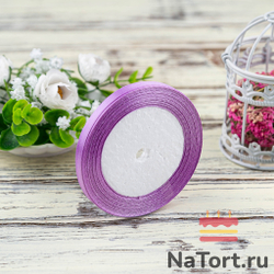 Лента атласная 6 мм  (23 метра, цвет №69   сиреневый)