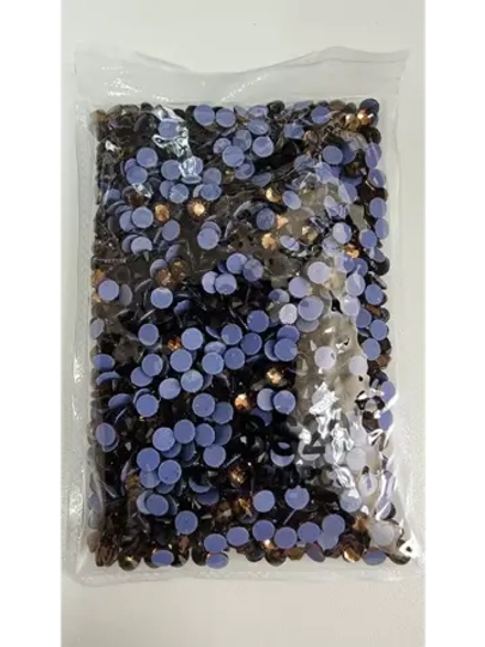 Стразы термоклеевые стекло ss20 Smoked Topaz