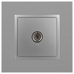 Розетка ЭРА Elegance 14-3101-03 TV одиночная IP20 алюминий | Эра Elegance