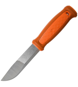 Нож Morakniv Kansbol, нержавеющая сталь, прорезиненная рукоять с оранжевыми накладкам