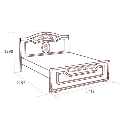 ФЛОРИАНА Кровать с ножной спинкой