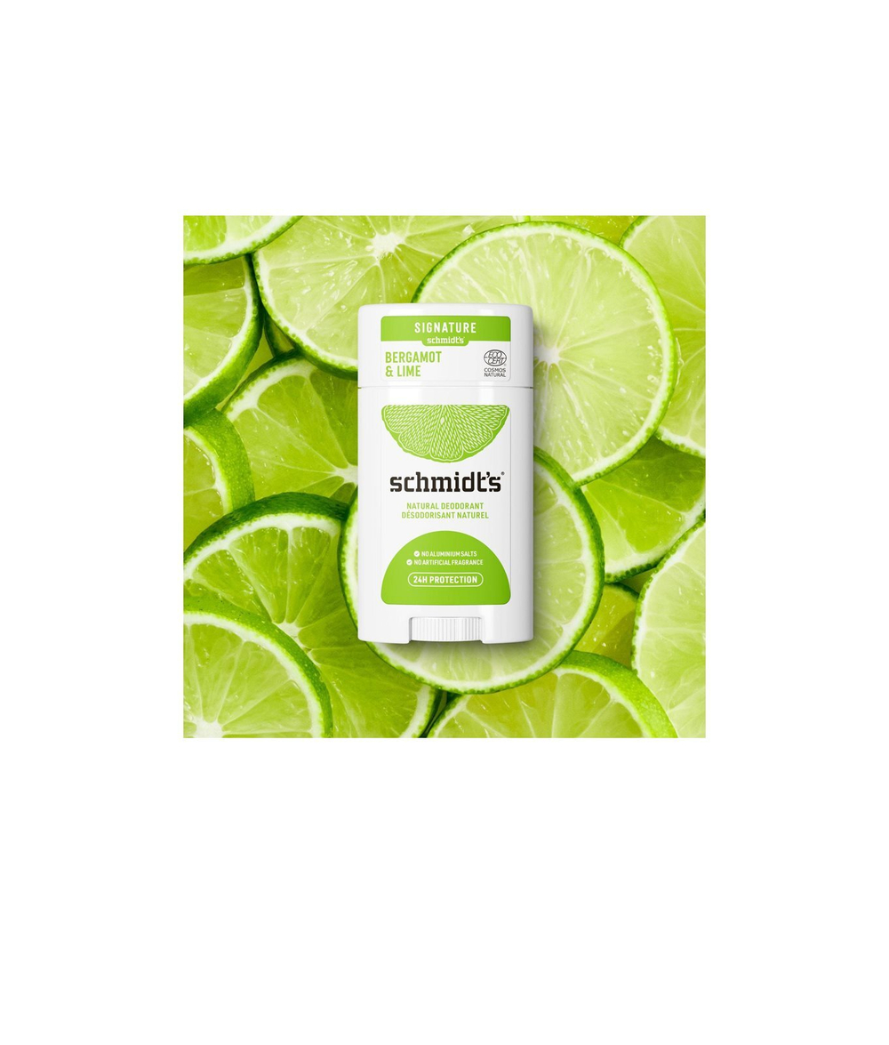 Schmidt's Bergamot + Lime - стик-дезодорант /  relaunch 75  g  / GTIN 8710522489833