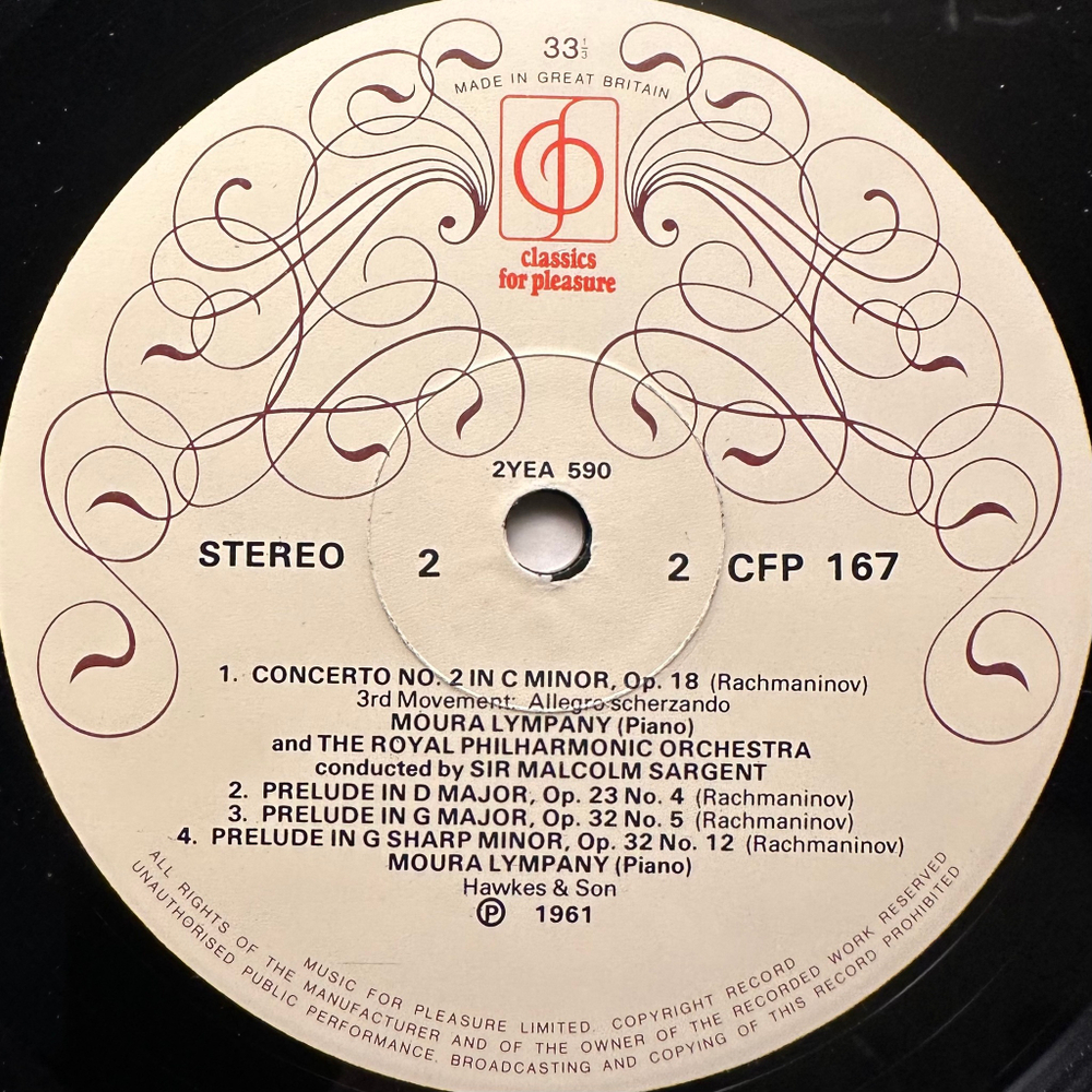 Рахманинов - Концерт для фортепиано с оркестром № 2 / Три прелюдии (Англия)