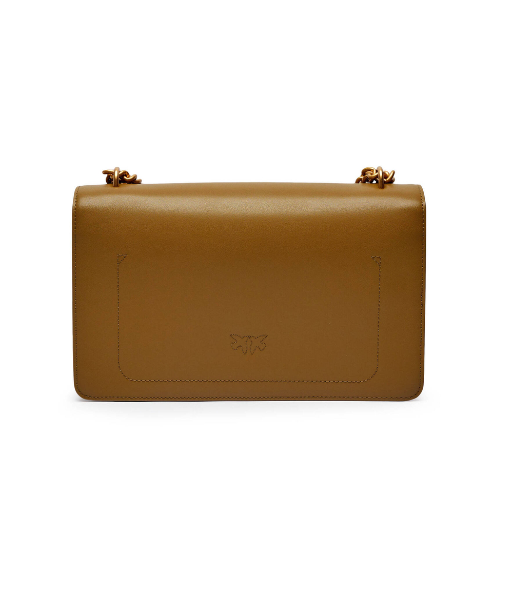 Кожаная сумка через плечо LOVE ONE CLASSIC Pinko - оливковый(100941 A0F1)