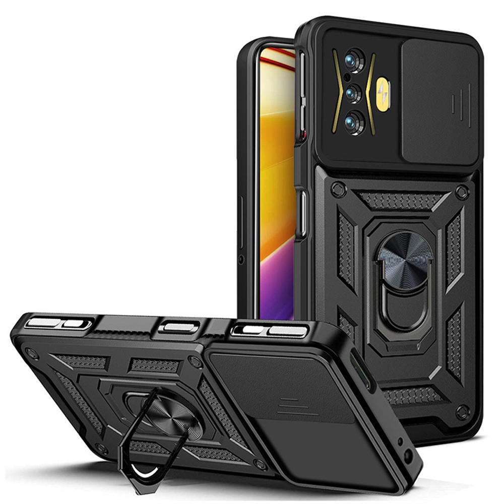 Чехол с кольцом Bumper Case для Xiaomi Poco F4 GT