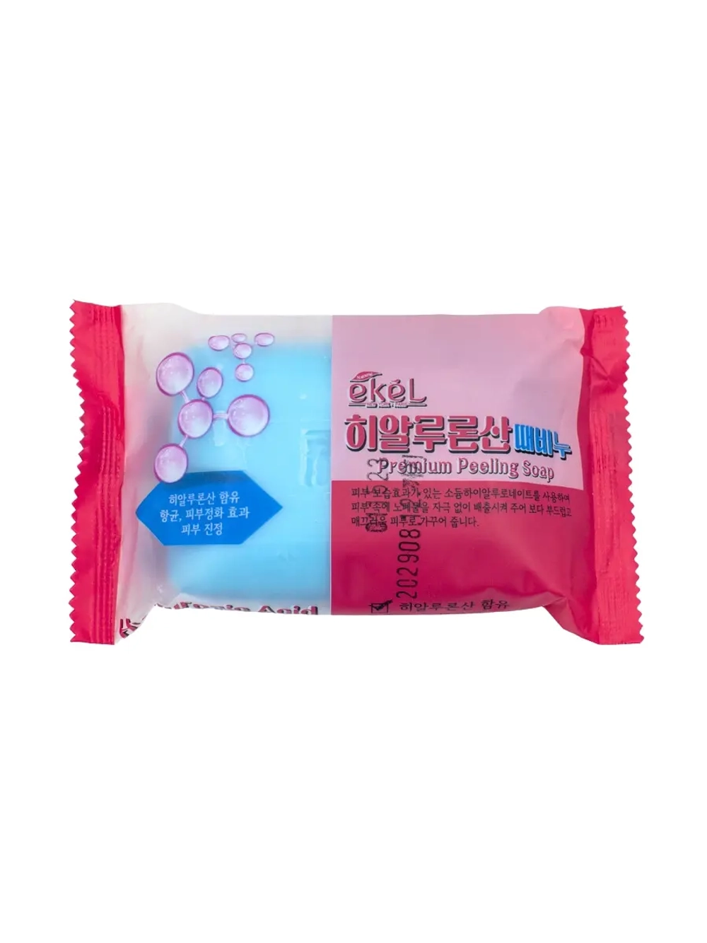 EKEL - МЫЛО ОТШЕЛУШИВАЮЩЕЕ С ГИАЛУРОНОВОЙ КИСЛОТОЙ PEELING SOAP HYALURONIC ACID, 150 ГР