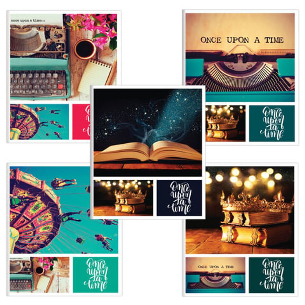 Тетрадь А5, 48 л., BRAUBERG ЭКО, линия, обложка картон, ВИНТАЖ, 403030, 5шт