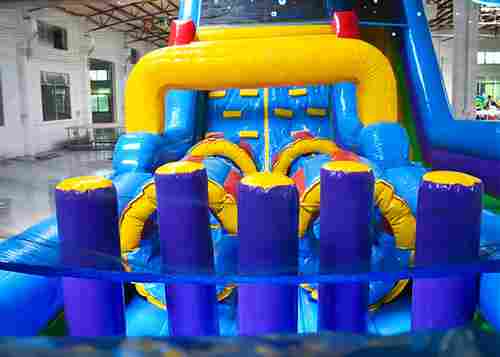 Надувная полоса препятствий для тимбилдинга «Адреналин-Шоу», 20×3×4 м
