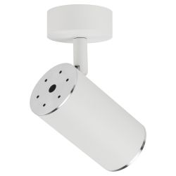 Светильник настенно-потолочный спот ЭРА OL35 WH под лампу MR16 GU10 белый/хром | Накладные светильники