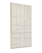 Klis Картина из белого льна с геометрическими фигурами, 120 х 200