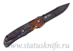Нож CKF/Terzuola Eagle Rock S110V Timascus черный карбонфотография - 5