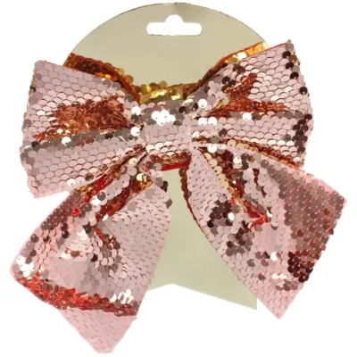 Бант на ёлку «Сияние» 16*17 см, Шампань