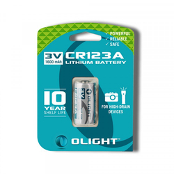 Литиевая батарея Olight CR123А 3.0V. 1600 mAh