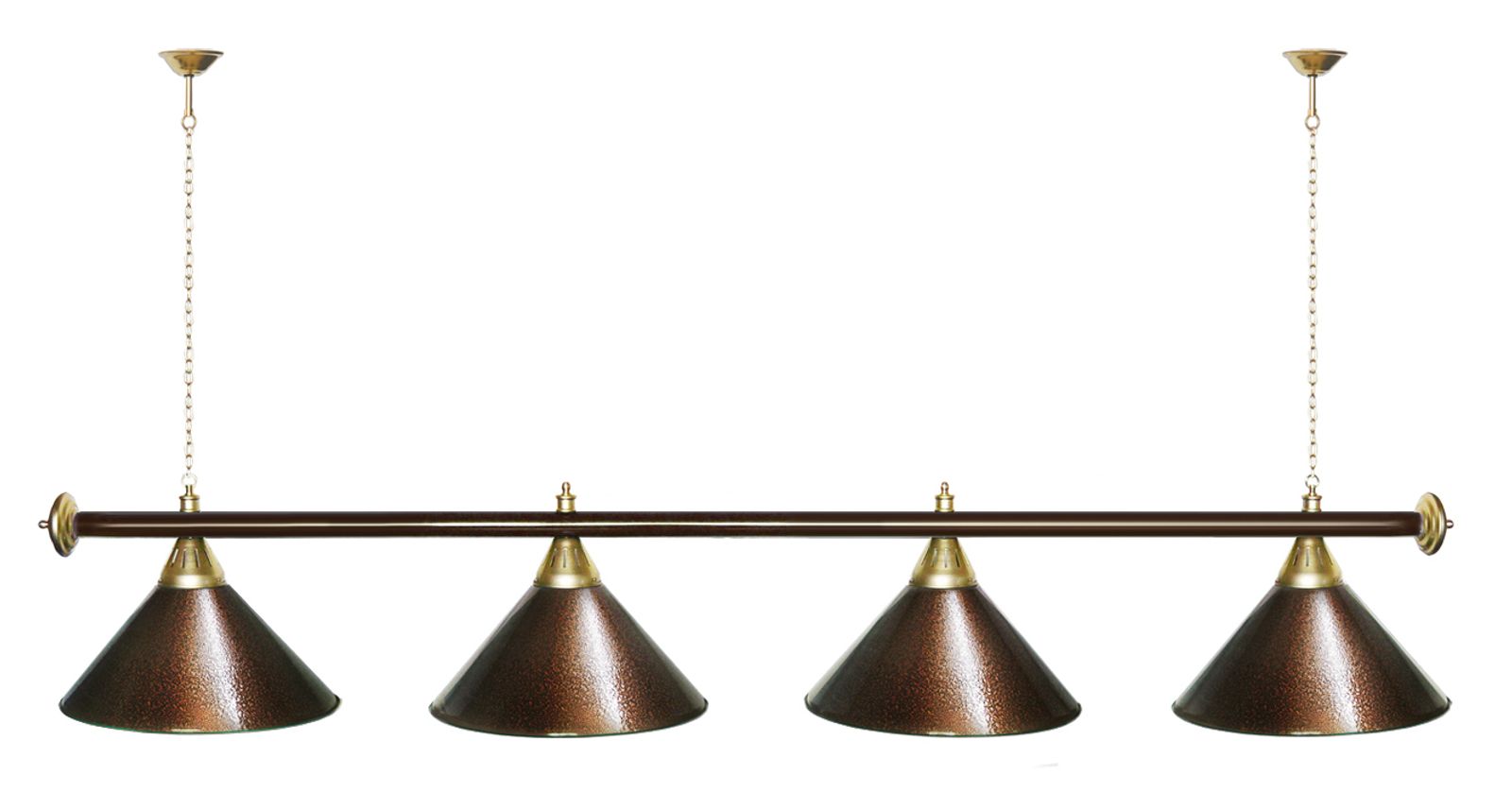 Лампа STARTBILLIARDS 4 пл. (плафоны зеленые,штанга золотая,фурнитура золото) фото №22