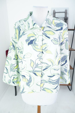 Блузка с освежающим принтом 52 размер