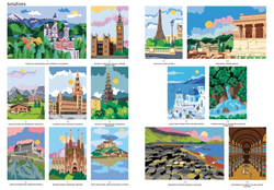 Раскраска по номерам Hachette Voyages autour du monde - Le Routard — Путешествие по миру, 112 стр. (предзаказ 10.09.2025)