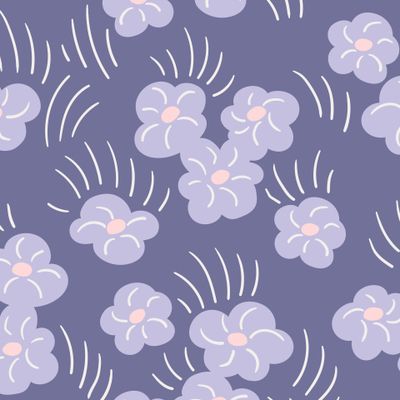 цветы на фиолетовом