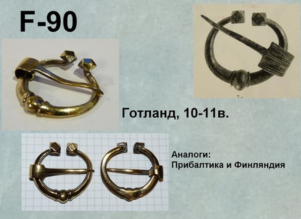 Фибула. Готланд 10-11 в.