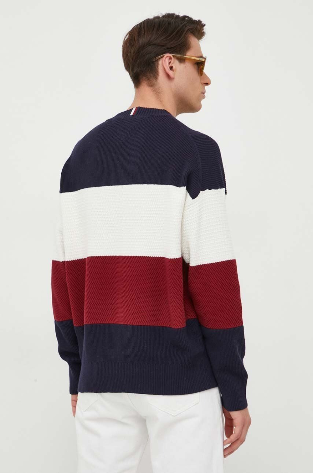 Джемпер мужской TOMMY HILFIGER TEXTURED COLORBLOCK CREW NECK