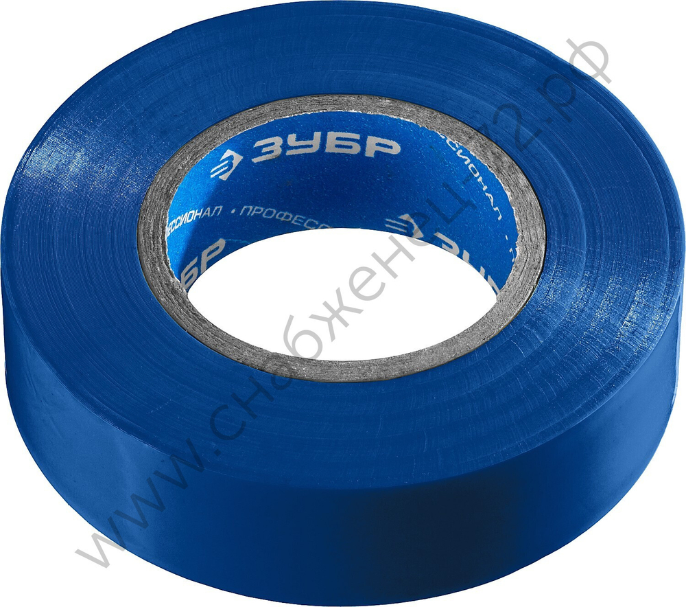 ЗУБР Электрик-20 19 мм х 20 м синяя, Изоляционная лента ПВХ, ПРОФЕССИОНАЛ (1234-7)