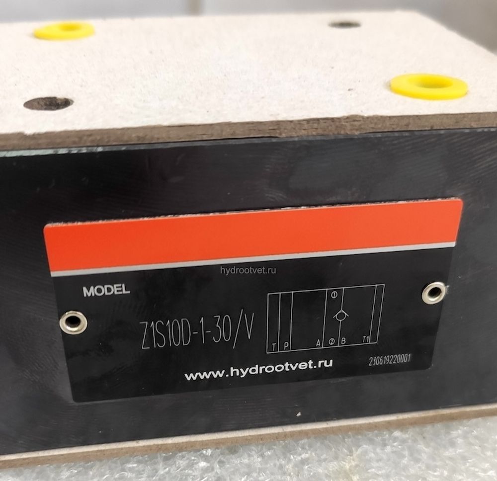 Z1S10D-1-30/V - Обратный клапан модульного монтажа Ду10 обратный клапан в канале B (со стороны плиты), давление открытия 0,5 бар