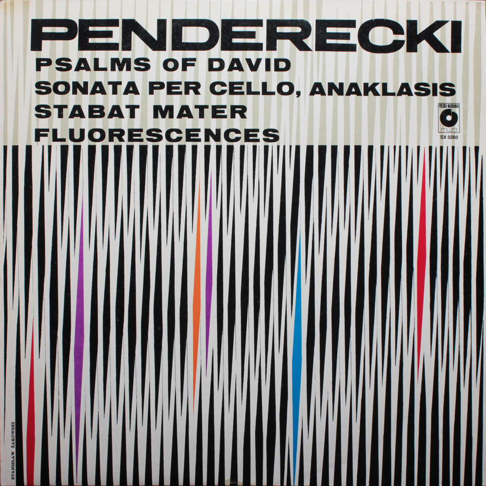 Krzysztof Penderecki / Psalms Of David. Sonata Per Cello. Anaklasis. Stabat Mater. Fluorescences (LP)