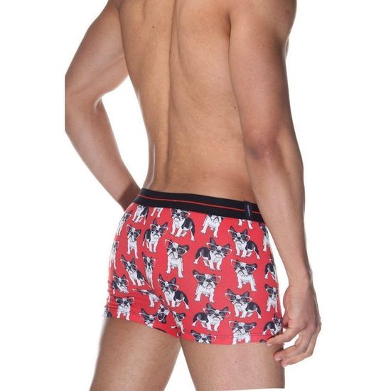 Трусы мужские боксеры красные с принтом DARKZONE DZN2072