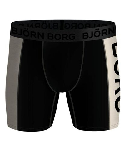 Мужские спортивные боксеры Björn Borg Performance Boxer Panel 2P - black/print