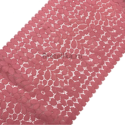 Кружево эластичное розовое 18 см
