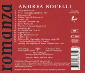 Andrea Bocelli / Romanza (CD)