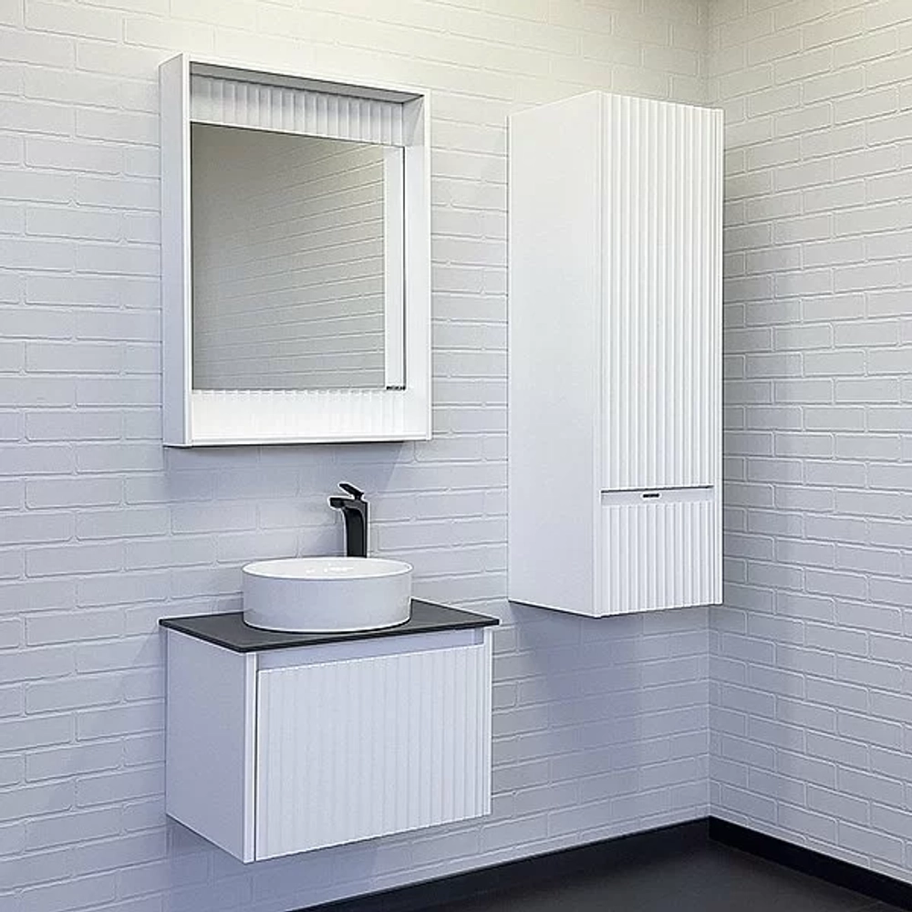 Зеркало Comforty Марсель 60 00-00001278 белое матовое