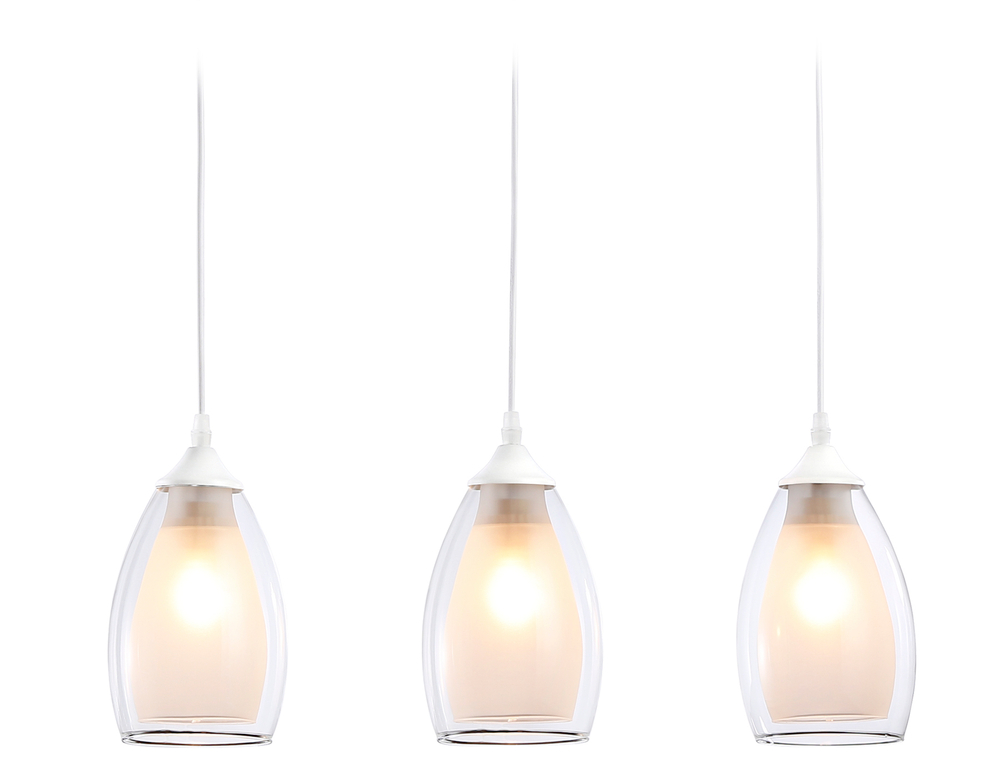 TR3536/3 WH/CL/FR белый/прозрачный/белый матовый E27*3 max 40W 640*120*820