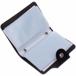 Визитница «Visit design», цвет черный, количество листов 12, на 24 визитки, 10,3*8 см