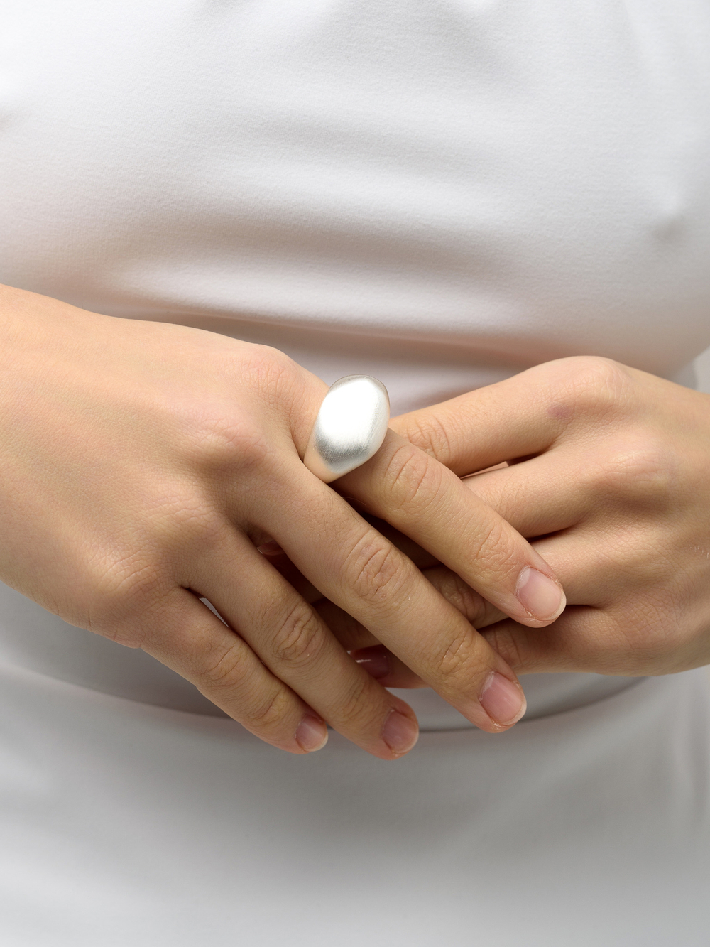 Кольцо "Matt stone" Silver